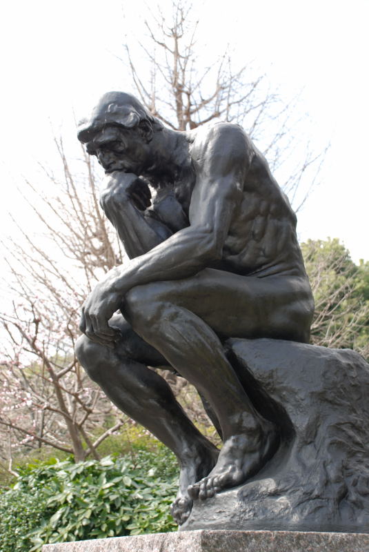 The Thinker, Tnkaren, skulptur av Rodin