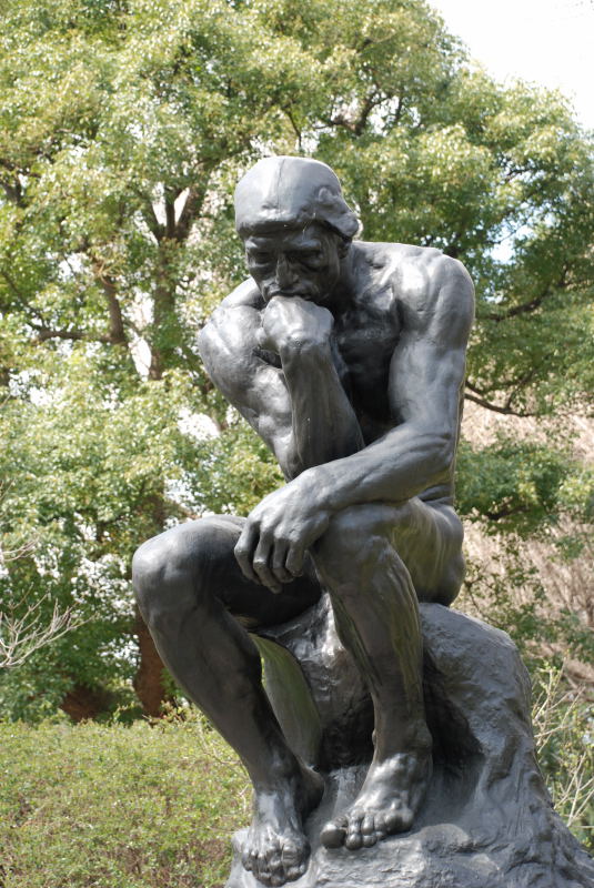 The Thinker, Tnkaren, skulptur av Rodin