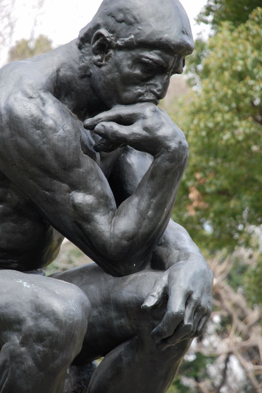 The Thinker, Tnkaren, skulptur av Rodin